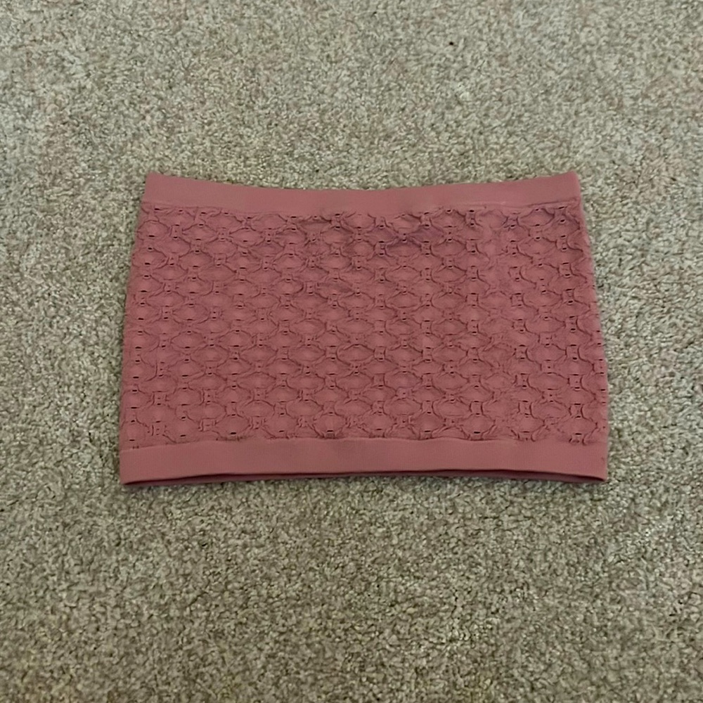pink tube top
